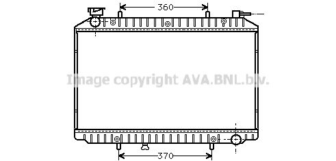 AVA QUALITY COOLING Радиатор, охлаждение двигателя DNA2155